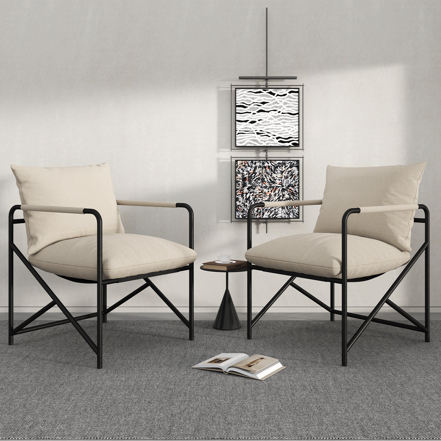 Tufted Wingback Samuelson Wingback Chair Ebern Designs Modern