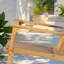 Chaise berçante d'extérieur 2 pièces en osier-1207740505
