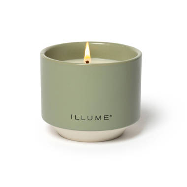 Illume Hinoki Sage Scented Jar Candle with Metal Holder