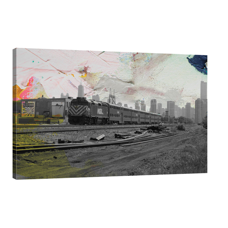 Train Home by Kent Youngstrom - Wrapped Canvas Print, 30 cm H x 46 cm W x 4 cm D