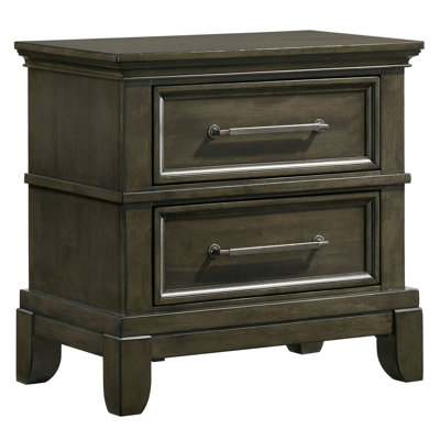 25.75"" Width Wood 2-Drawer Nightstand -  Red Barrel StudioÂ®, 94E9BCBF21DB40ABA29CFF63CA209D73