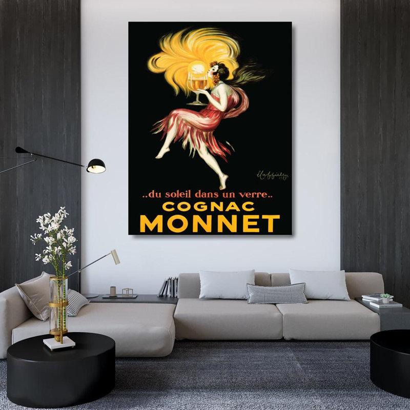 Cognac Monnet, 47" H x 36" W