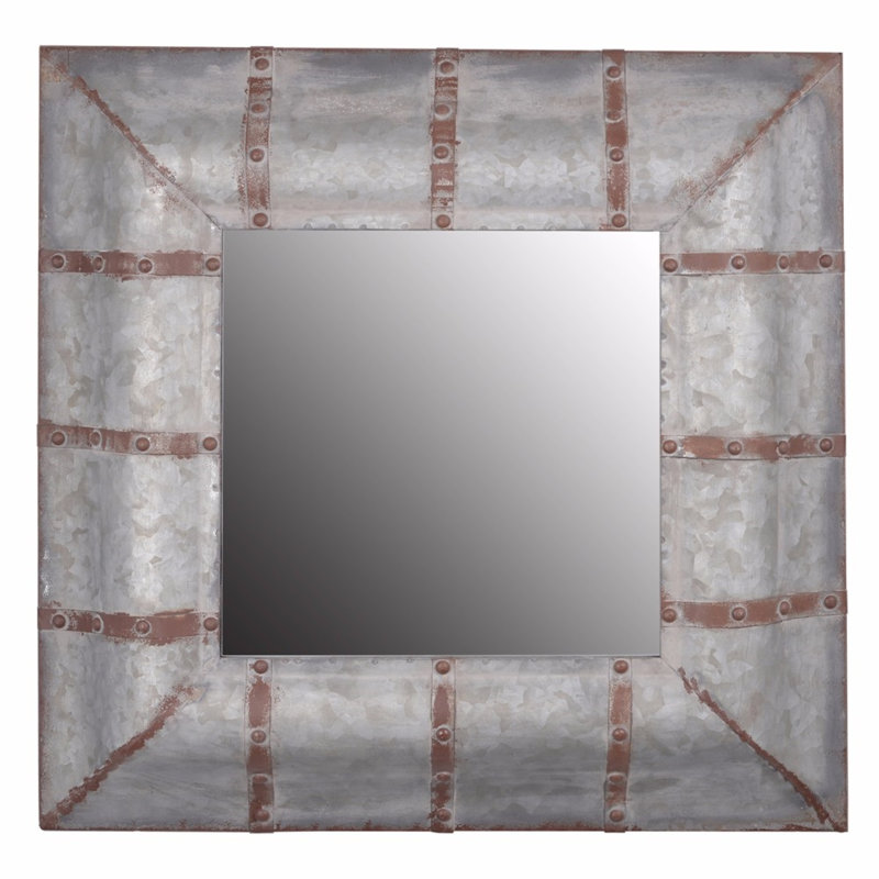 Metal Flat Wall Mirror