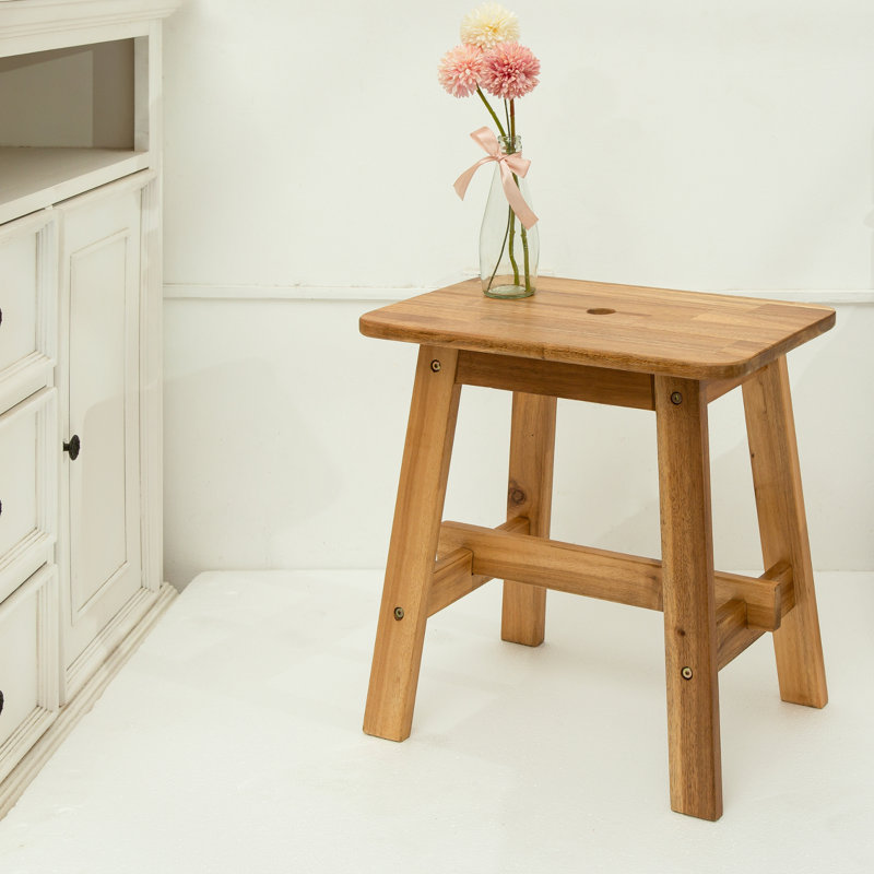 Jaouad Solid Wood Shower Bench