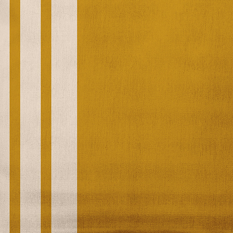 Striped Reversible Throw Pillow, 26" x 26", Yellow
