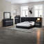 Commode 7 tiroirs Naima, finition noire