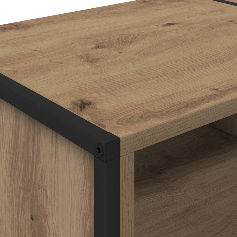 Unfinished TV Stand for TVs up to 77", Artisian Oak