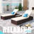 Outdoor Rust-Resistant Metal Chaise Lounge , Cushion Included-638263953