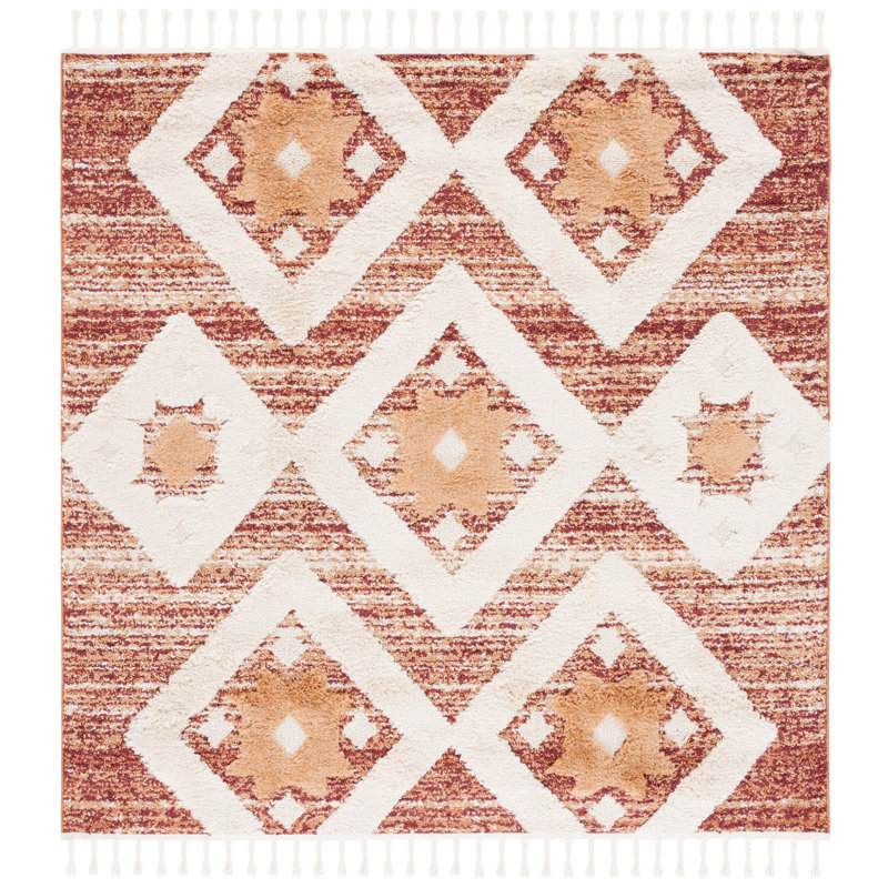 Tapis à poils longs Evadale Performance, Carré 6 pi 7 po