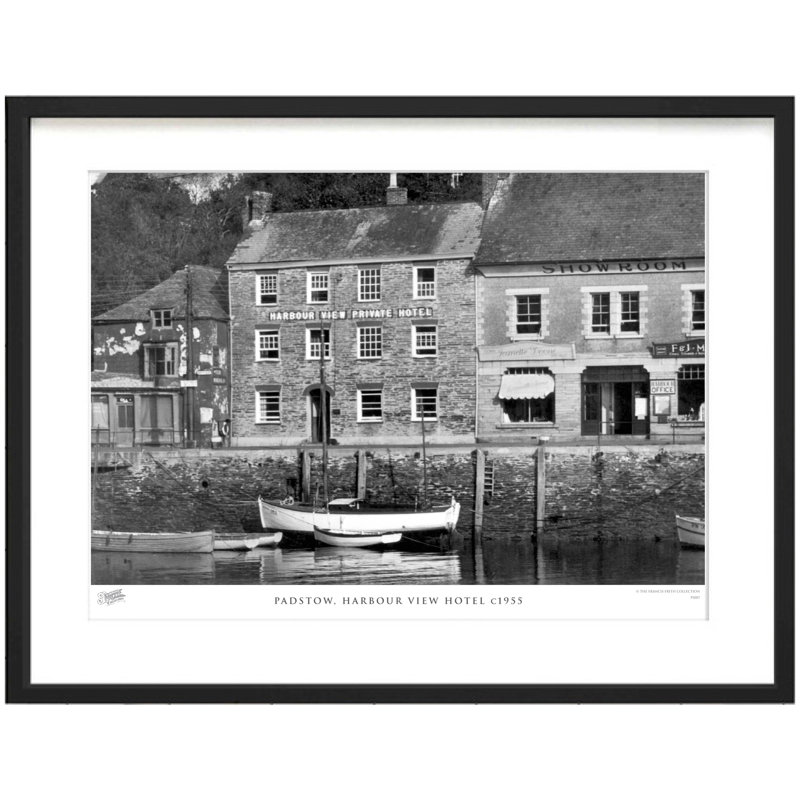 Padstow, Harbour View Hotel C1955 - Single Picture Frame Print, 60cm H x 80cm W x 2.3cm D