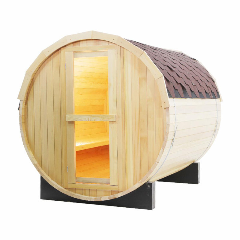 Direct Wicker 4 - Person Traditional Steam Sauna in Hemlock