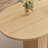 Oval Dining Table With Wood Strip Base-391441974