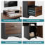 160cm L-Shaped Home Office Desk With File&storage Drawers And Cabinet,Executive Desk With Monitor Stand-1866071134