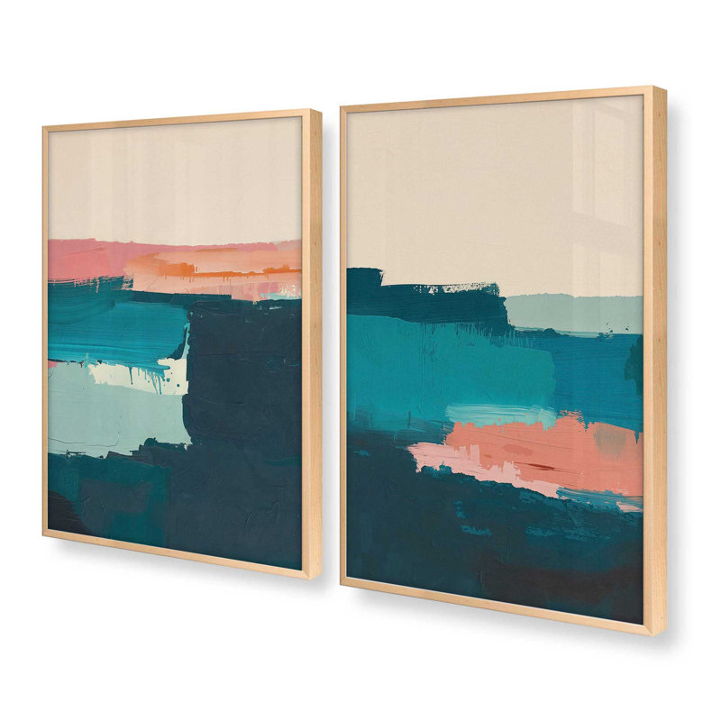 "Azure Reverie" par Golden Glow Interiors 2 - Pièces sur papier, Érable brut, H 11 po x l 9 po