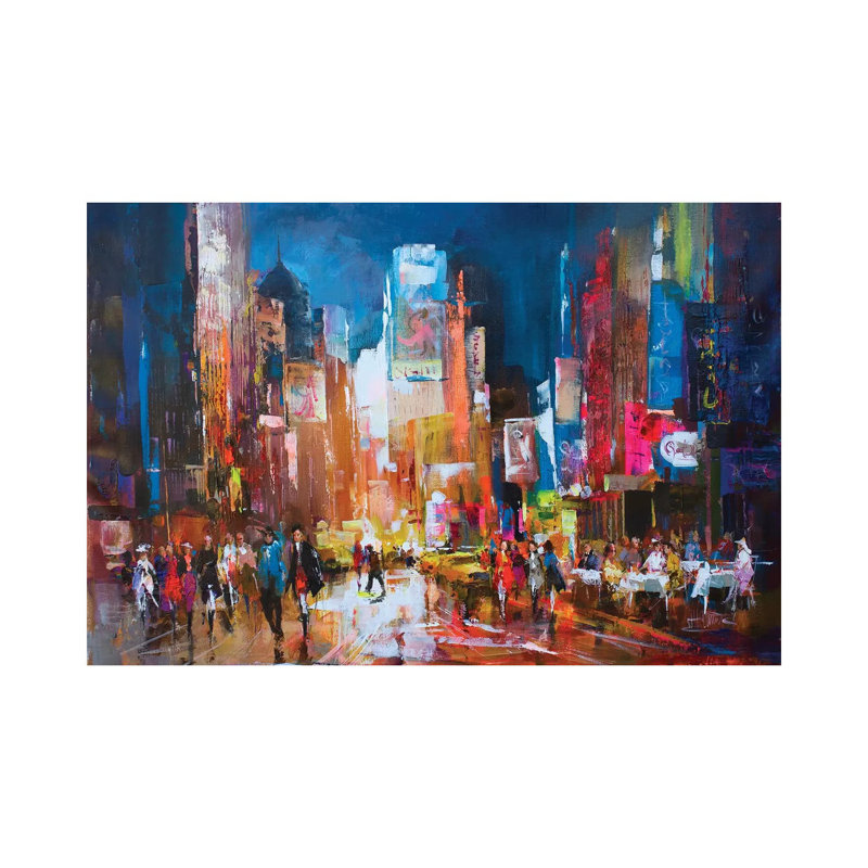 New York by Willem Haenraets - Wrapped Canvas Painting, 20.32 cm H x 30.48 cm W