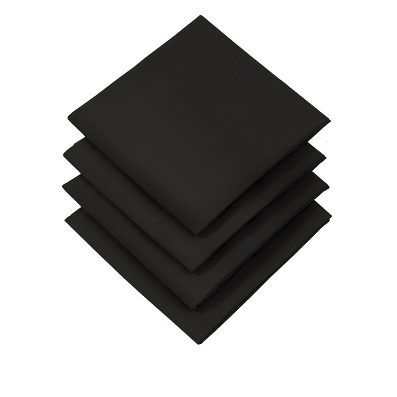 Quatre taies d'oreiller en microfibre Vilano Springs de Southshore Fine Linens, Grand, Noir