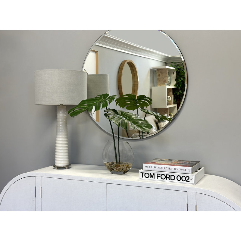 Split Philodendron Leaves In Glass Vase