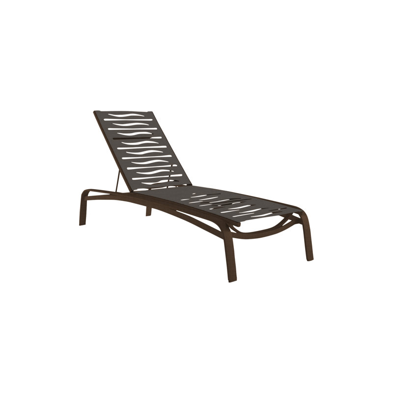 Chaise longue inclinable de 81,5 po Laguna Beach EZ Span ™, Graphite, Greco
