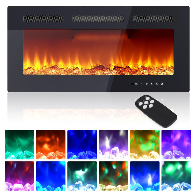 Wrought Studio 42 " W Black Electric Stove