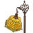 69" High Duffner & Kimberly Shell & Diamond Bridge Arm Floor Lamp