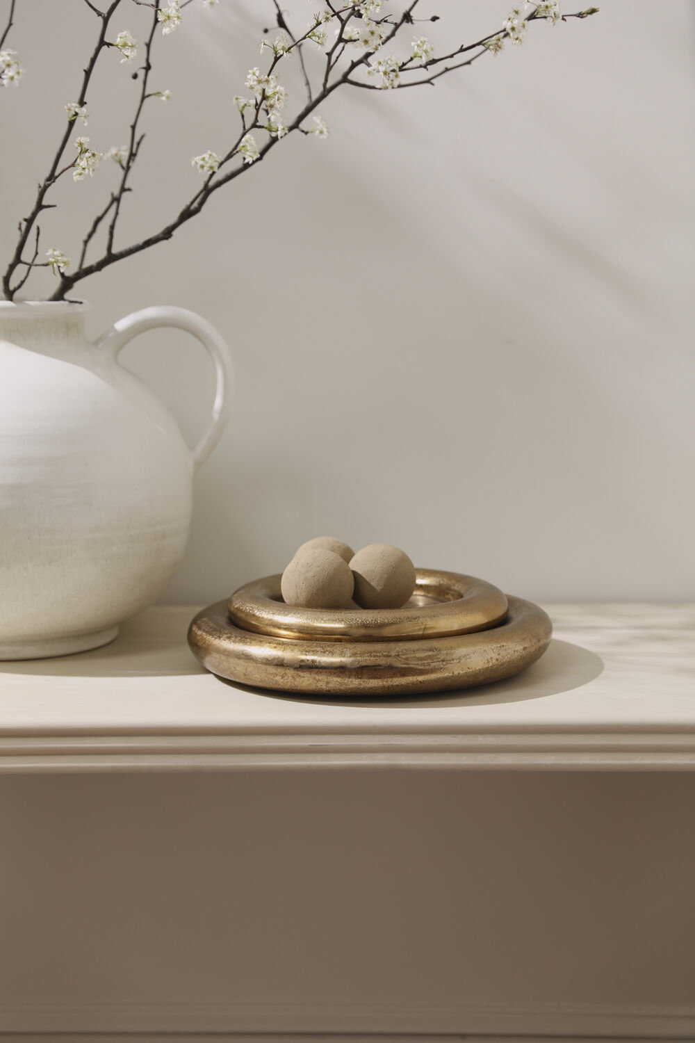 Decorative Tray, 15.75" W x 15.75" D x 2.5" H