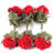 18 inch Red Geranium, Faux Floral for Vase Arrangements and Home Decor