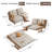 This 3-in-1 Convertible Sleeping Chair features an Adjustable Backrest and is Suitable For Studies, Offices, or RVs.-648468782-662520884