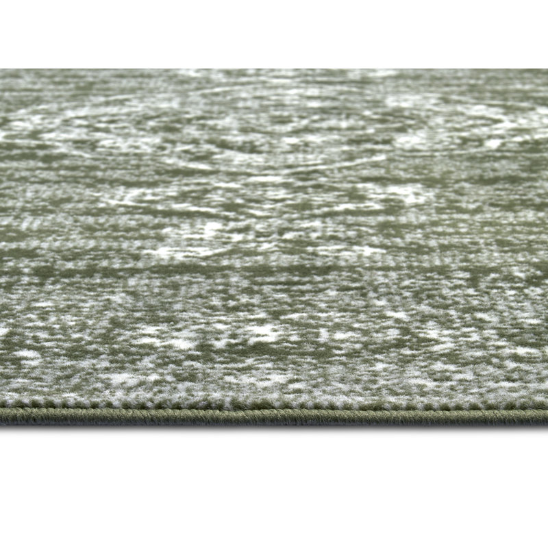 Designer velor rug Mridional green, Rectangular 200 x 290cm