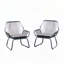 Fauteuil club d'extérieur en rotin PE