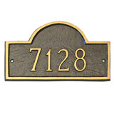 Classic 1-Line Wall Address Plaque