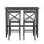 Ensemble de coin-repas en bois de 48 po Farmhouse