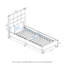 Lit plateforme tapissier capitonné à profil bas Carlester-1252647157-1252893953