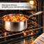 Ensemble de 6 pièces de batterie de cuisine Caannasweis en acier inoxydable martelé