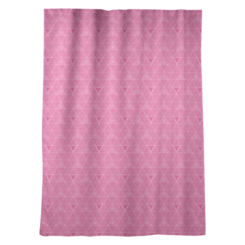 Jordao Room Darkening Curtain Single Panel, Pink/Silver