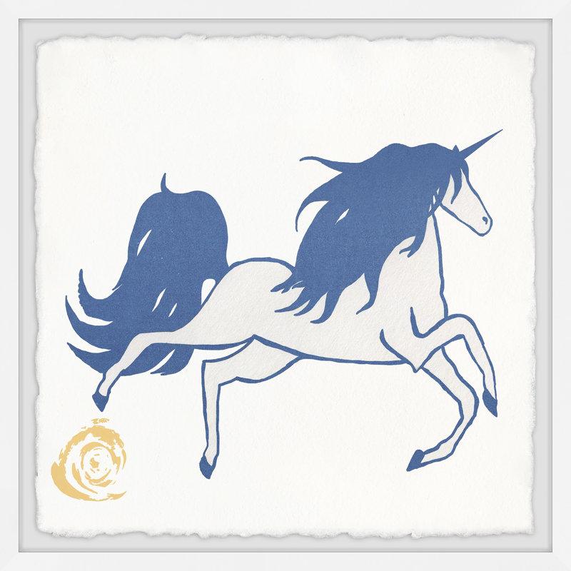 «George Hairy Unicorn Triptych», ensemble de 3 pièces encadrées, H 32 po x l 32 po