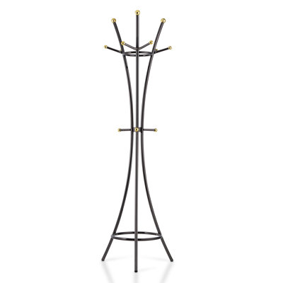 Freestanding 10 - Hook Coat Rack