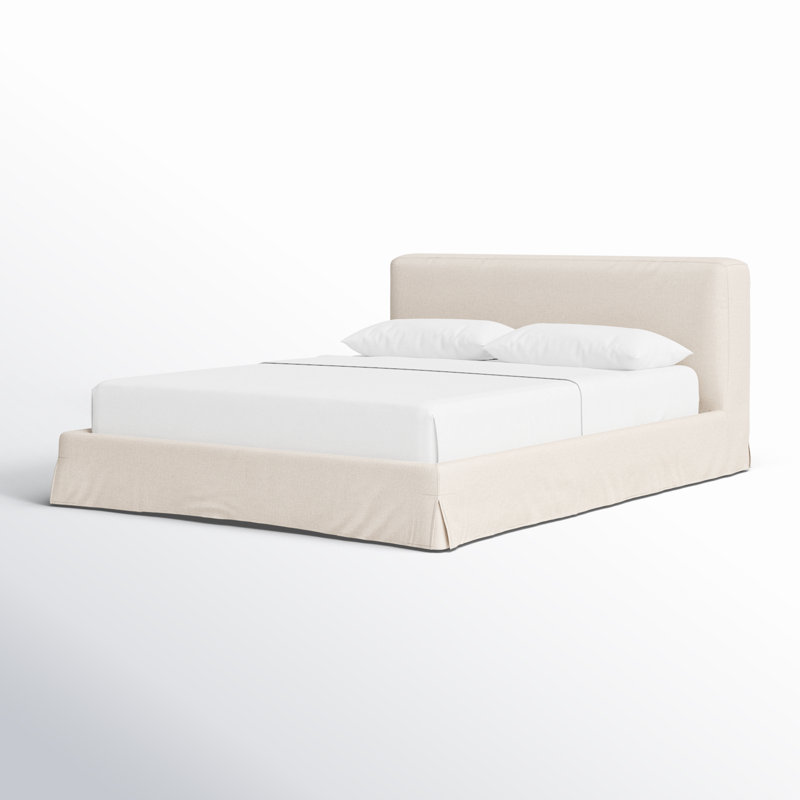 Aidan Upholstered Bed, Queen, Brussels Natural
