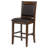 Walnut Upholstered Counter Chair (Set Of 2)