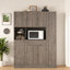 Garde-manger autoportant avec armoire latérale, tablettes de porte et tiroir-2122834573-2122834572