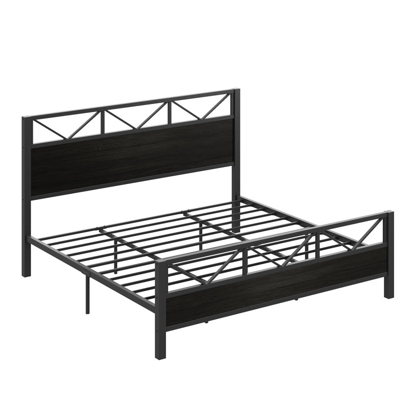 Wykeisha Platform Bed, Queen, Black