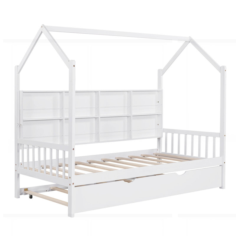 Lit gigogne en bois, Simple