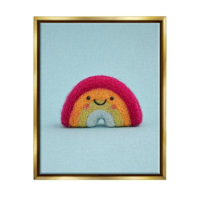 " Happy Smiling Rainbow Blue Background " by Lemon & Sugar