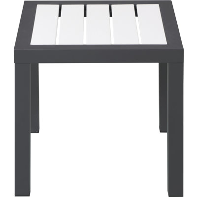 Ventrell Square Wood Metal Outdoor Side Table , 17'' in. W in. D