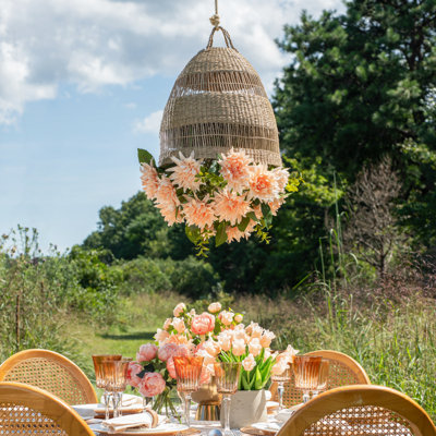 Leonora Rattan Garden Chandelier
