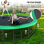 Trampoline de jardin rond avec enceinte sécuritaire Sapphome-100761942