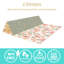 JumpOff Jo Foldable Foam Play Mat – Large Waterproof Baby & Toddler Activity Floor Mat, Double-Sided 70 x 59 Inch Play Surface - Love Blossoms-114371163