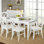 Bellmead Cross-Back Dining Set with Rectangular Table