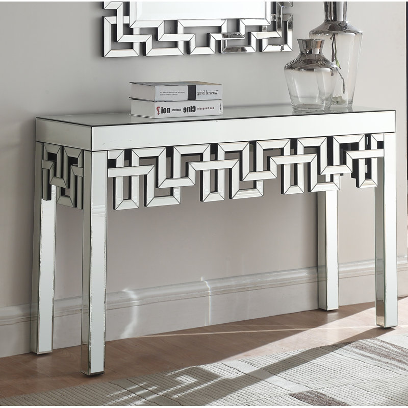 Luong 48'' Glass Console Table