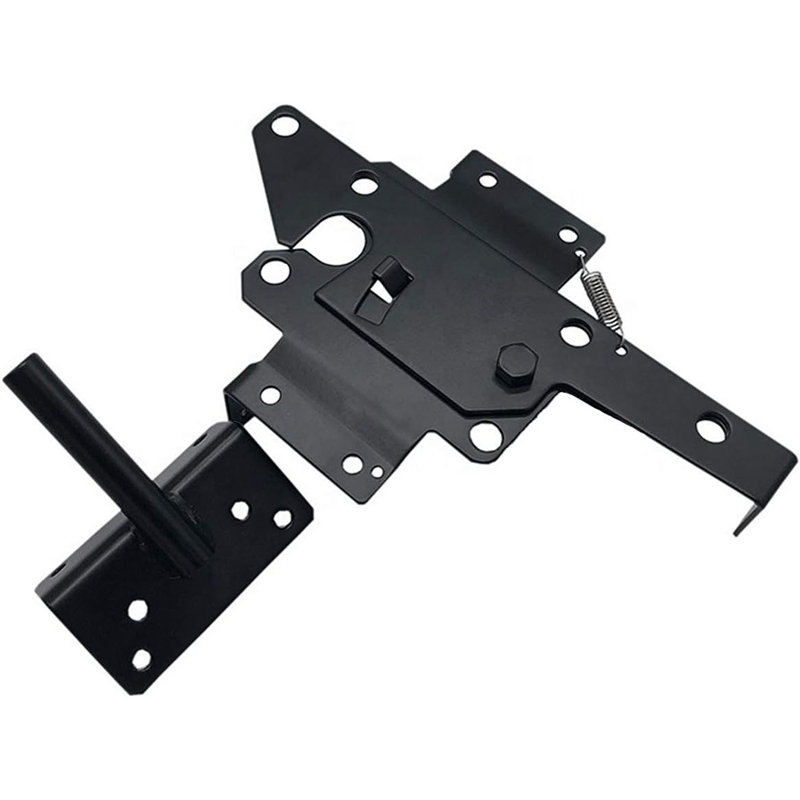 Self-Locking Gate Latch Heavy Duty Post Mount Automatic Gravity ...