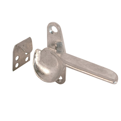 Sash Lock, 1-1/2 in. Hole Center, Diecast Zinc, Polished Finish,